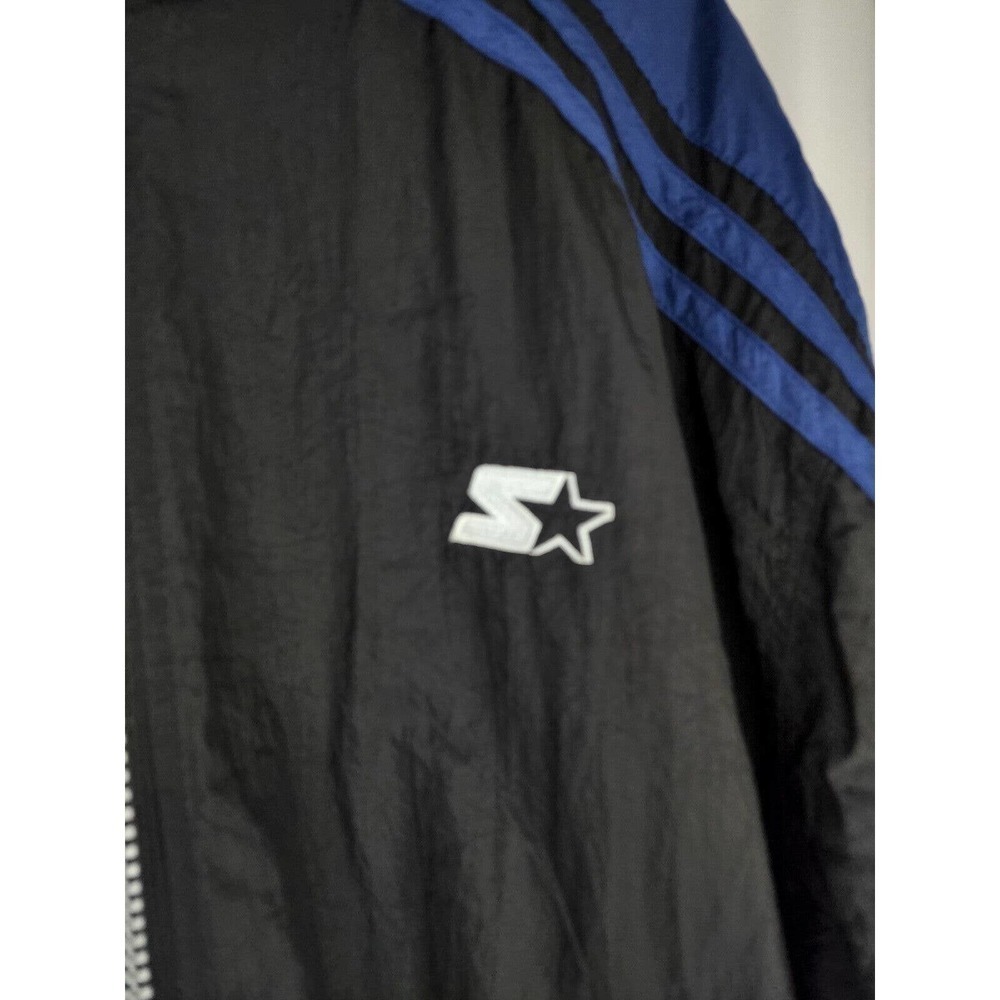 Vintage Starter Nylon Windbreaker Blue Long Sleeve Jacket Men's Size Large - Picture 4 of 11